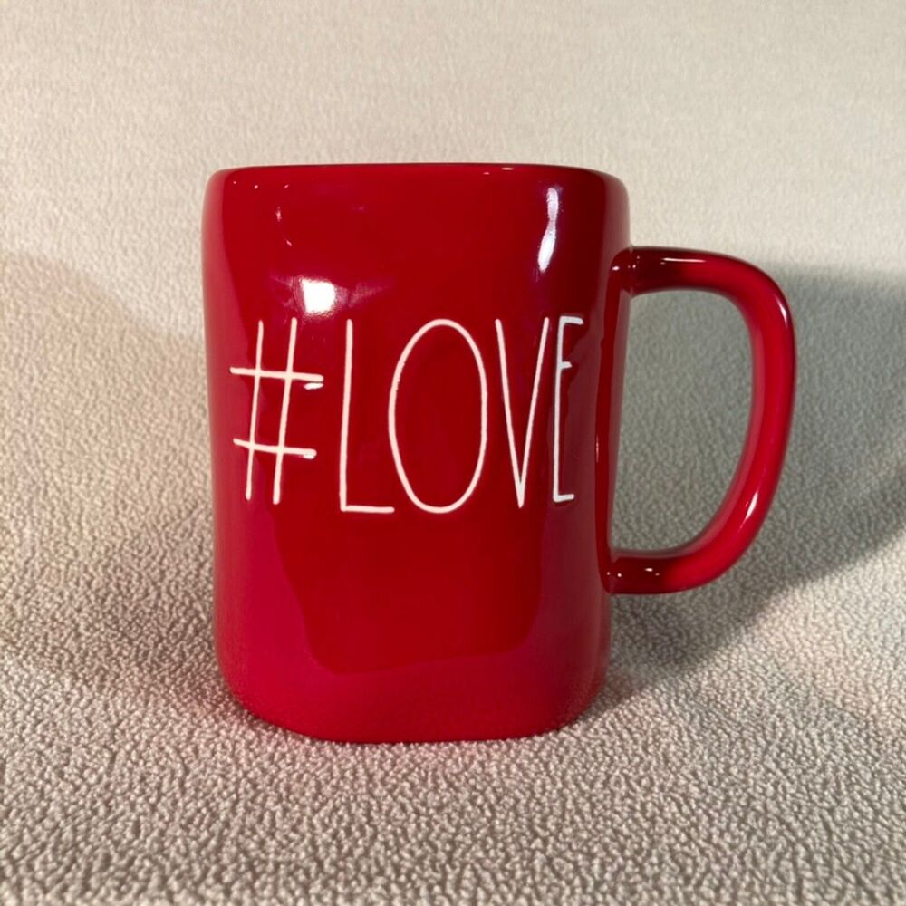 Rae Dunn Mug #LOVE Red Artisan Collection by Magenta Minimalist Farmhouse